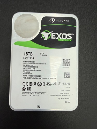 Seagate exos x18 - seagate, tb